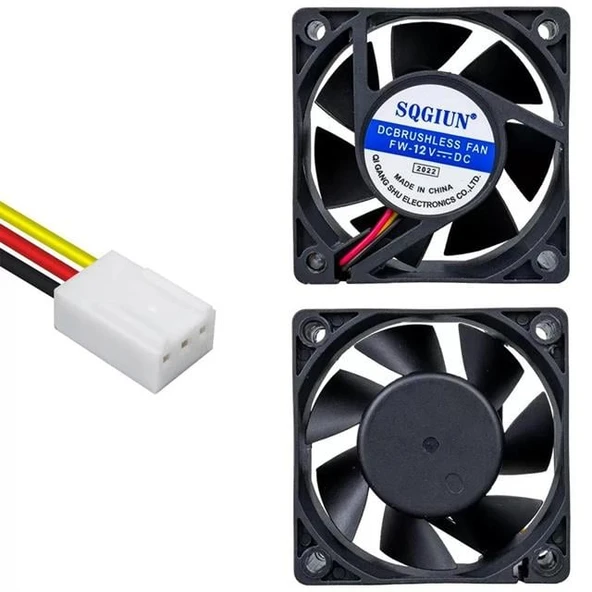 PowerMaster IC-216 Fırçasız DC Fan 60X60X25mm 12 Volt 3 Pin (Seri 2) ürün görseli 1