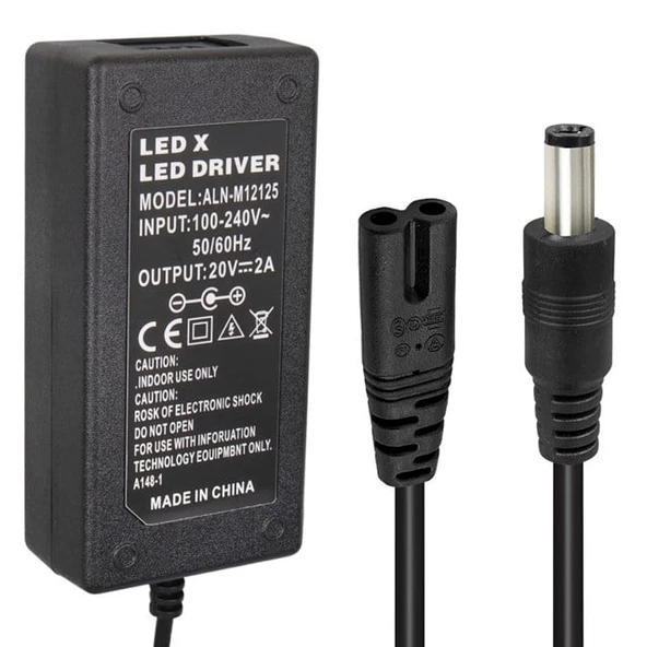 Powermaster PM-31056 20 Volt - 2 Amper 5.5*2.5 Mm Uçlu Adaptör (Lenovo Ibm Notebook) ürün görseli 1