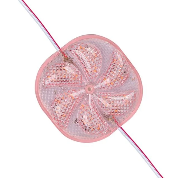 PowerMaster PM-14709 12 Volt 3 Watt Pembe Sabit 6565-2835 Modül Led 65x65x12mm ürün görseli 1