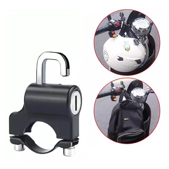 Sunup SN-24295 22-26mm Universal Motosiklet Kask Kilidi ürün görseli 1
