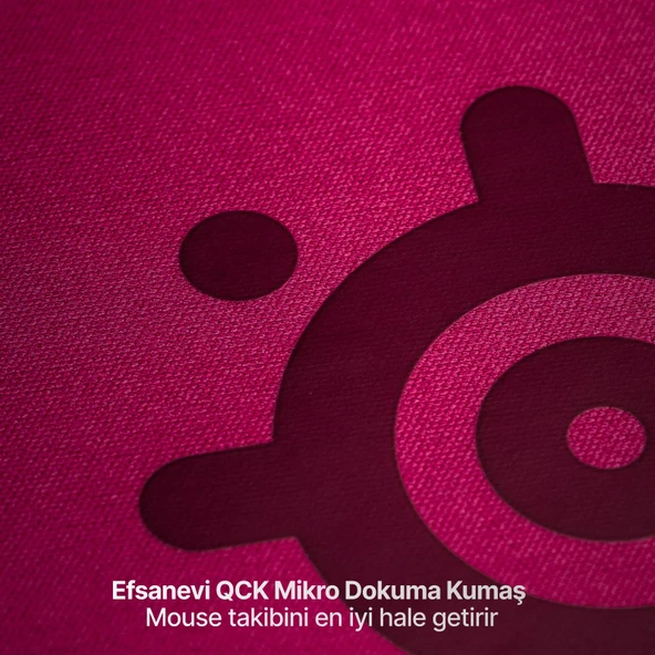 SteelSeries QcK Heavy Large Gaming Mousepad - Magenta - Resim 3