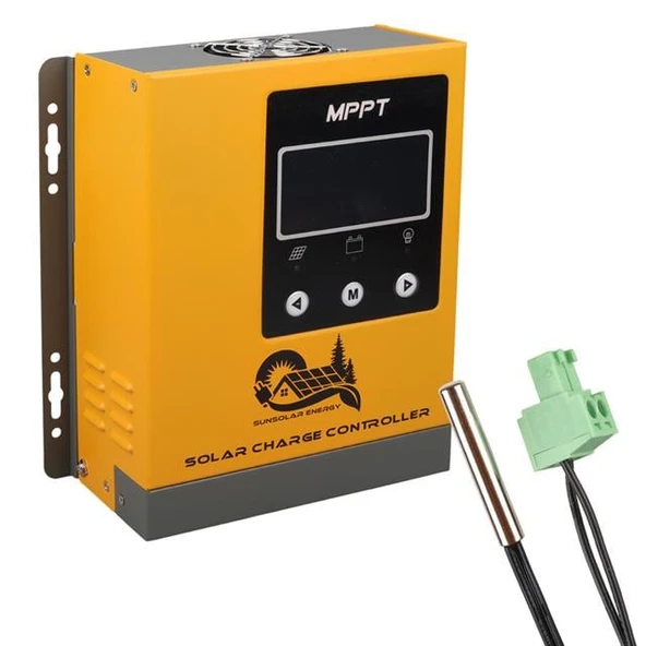 Sunsolar MPK30 MPPT Solar Şarj Kontrol Cihazı 30A (12V/24V/36V/48V Otomatik) 150V Maksimum PV LCD Ekranlı RS485 Portlu ürün görseli 1