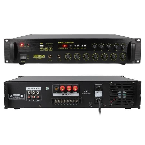 Bofmann BF-1005T 1000 Watt USB-SD-Bluetooth Hat Trafolu 5 Bölgeli Mixer Anfi ürün görseli 1
