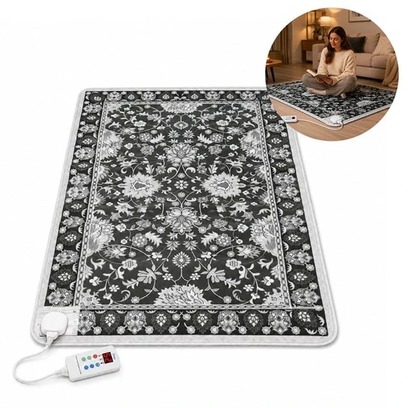 Sunup TY-1*2 859W 100X200CM Isıtmalı Pad Halı - Dijital Termostatlı Karbon Kristal Teknolojisi ürün görseli 1