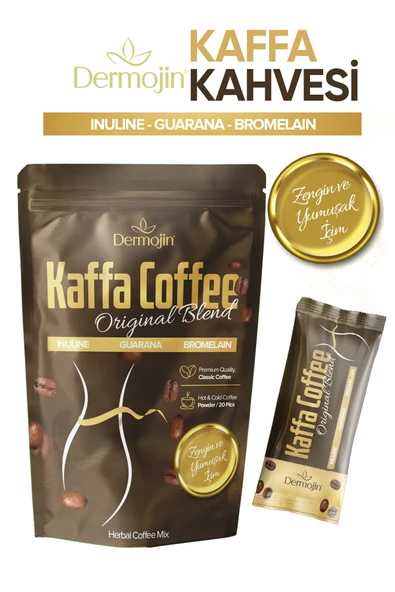 DERMOJİN Kaffa Kahvesi ( Inulın , Bromelaın ,guarana ) ürün görseli 1