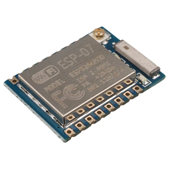 Mavi PCB ESP-07 WiFi Alıcı Verici Modülü 2.4GHz Kablosuz Antenli Haberleşme  IoT Kartı ürün görseli 1
