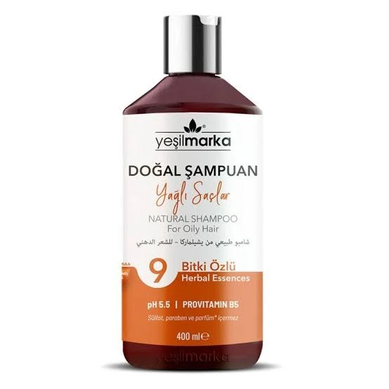 YEŞİL MARKA DOĞAL ŞAMPUAN YAĞLI SAÇLAR İÇİN ürün görseli 1