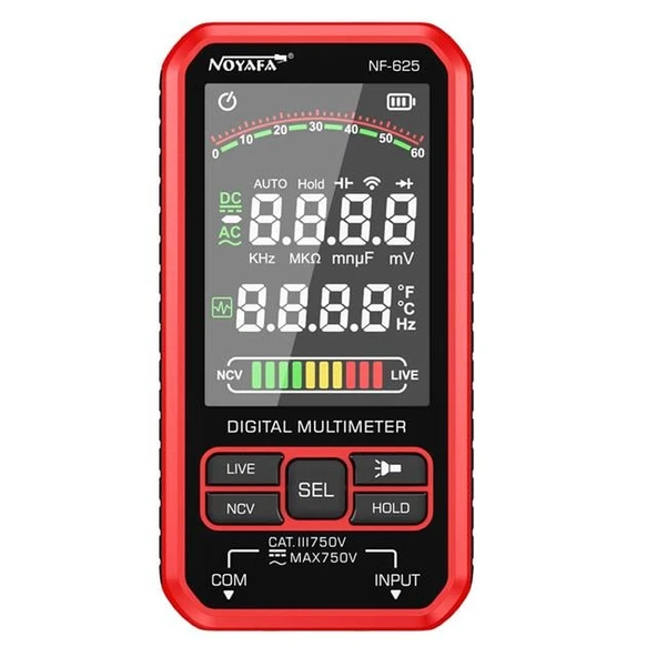 Noyafa NF-625 Renkli Lcd Ekran  Dijital Multimetre ürün görseli 1