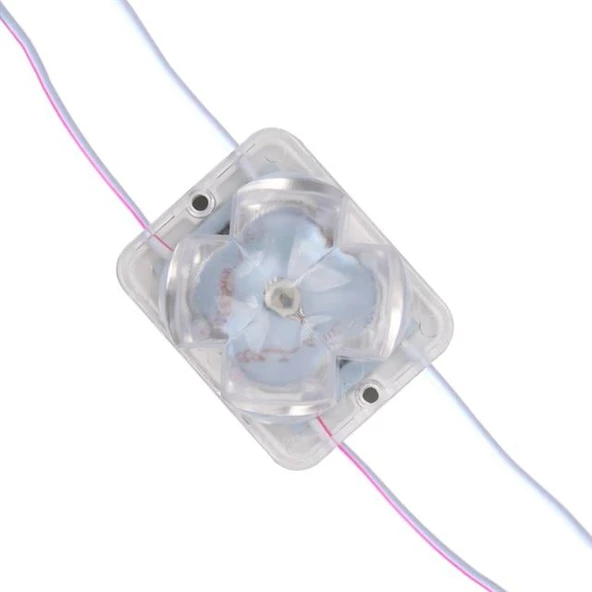 Powermaster PM-14718 12 Volt 2 Watt RGB Yanıp Sönen Çakar 4333-3030 Modül Led 43x33x28mm ürün görseli 1