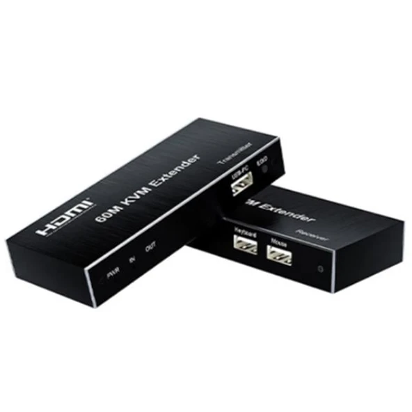 Novacom NVC-KVM60 4K 60 Metre HDMI+USB+IR To Cat6 Kvm Extender ürün görseli 1