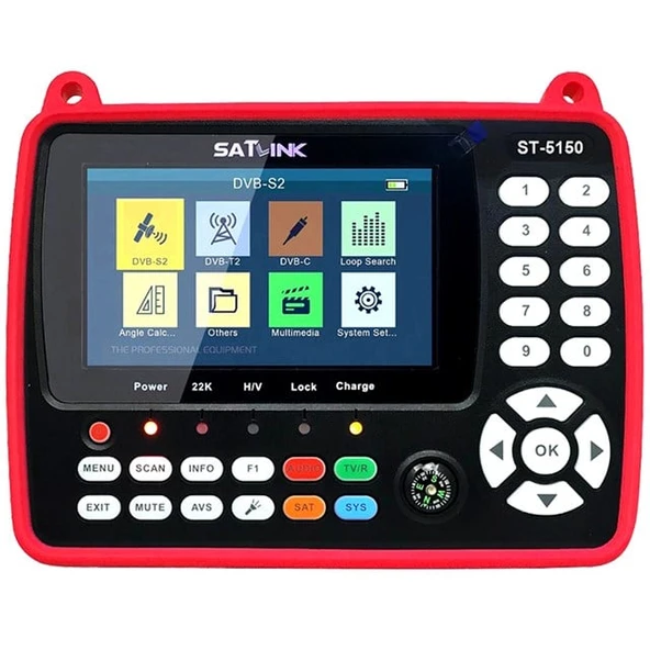 Satlink ST-5150 Combo DVB-S/S2/C/T/T2  - 4.3'' Ekranlı Görüntülü Full HD Uydu Yön Bulucu ürün görseli 1