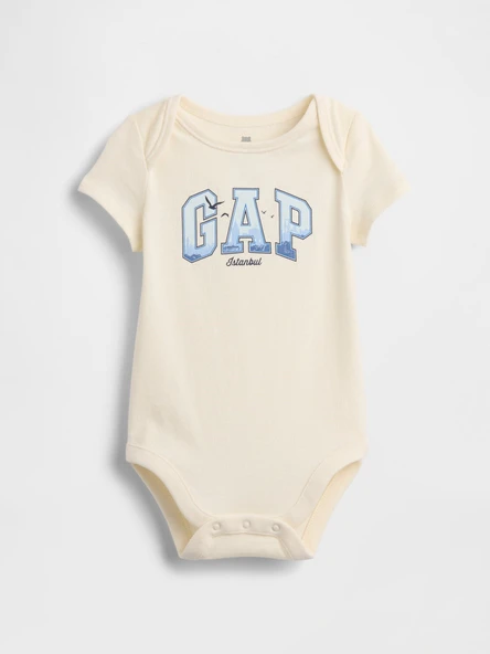 GAP Erkek Bebek Gap Logo Tulum Krem ürün görseli 1