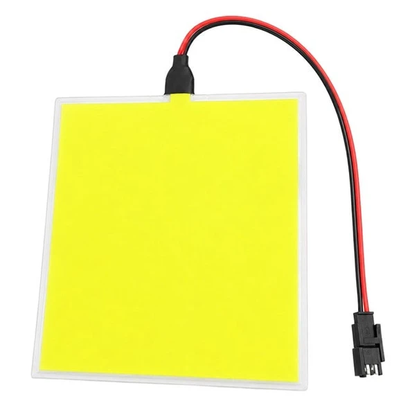 Powermaster PM-37725 100x100mm Elektrominesans (EL) 3V Led Panel Sarı Aydınlatmalı Esnek Yapı ürün görseli 1