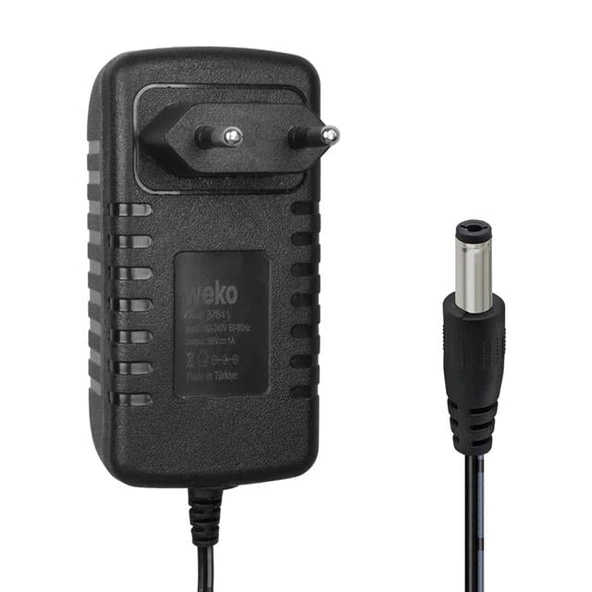 Weko WK-37841 Yerli Üretim 36 Volt - 1 Amper 5.5*2.5 Mm Uçlu Priz Tipi Adaptör ürün görseli 1