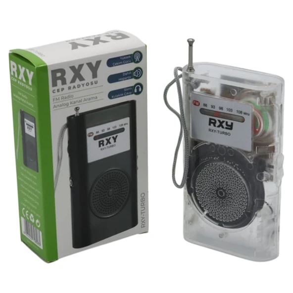 Roxy RXY-Turbo Cep Tipi Mini Analog Fm Radyo - Resim 4