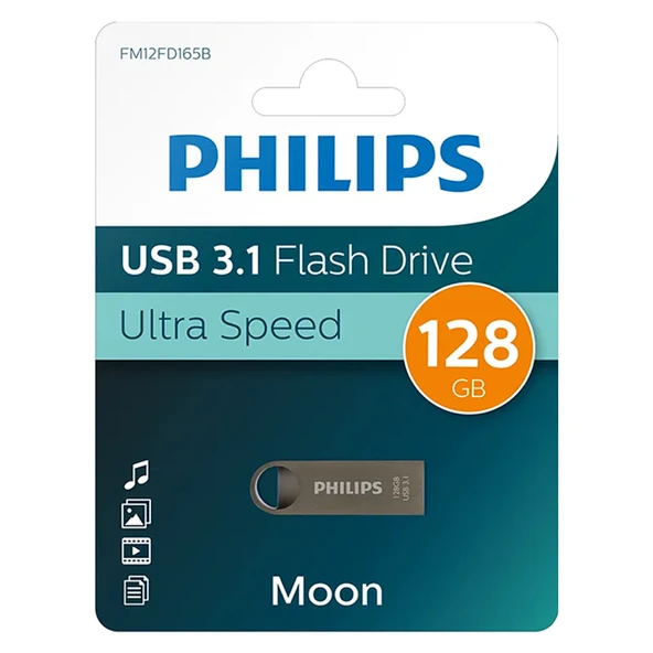 Philips Moon FM12FD165B/00 128GB USB 3.1 Flash Bellek ürün görseli 1