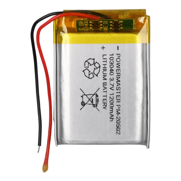 PowerMaster 103040 3.7 Volt 1200 mAh Lityum Polimer Pil ürün görseli 1