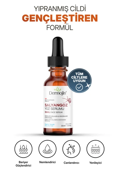 DERMOJİN Kırışıklık Karşıtı Ve Onarıcı Salyangoz Serumu 30 ml ürün görseli 1