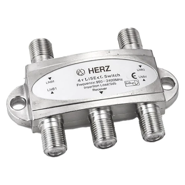 Herz 4x1 950-2400MHz 3dB Diseqc Switch Uydu Birleştirici ürün görseli 1