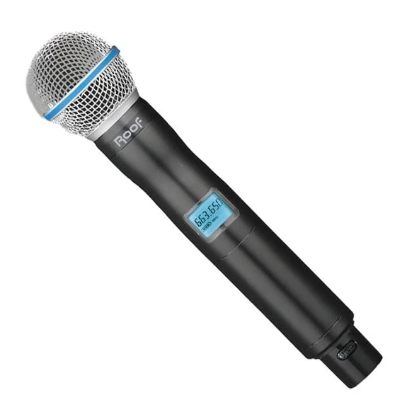 Roof R-10 UHF Profesyonel Kablosuz El Mikrofonu (640-690Mhz) ürün görseli 1