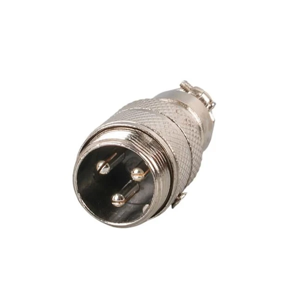 Mayk GX16-3 Pinli Metal Erkek Konnektör (M16 - 16mm) ürün görseli 1
