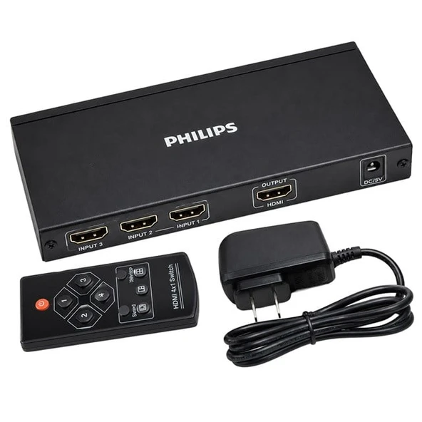 Philips SWR9101W/93 HDMI Quad Multi-Viewer 4-Giriş 1-Çıkış Ekran Bölücü ve Seçici Switch ürün görseli 1