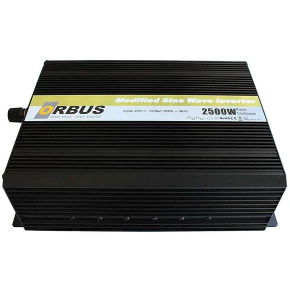 Orbus MS24-2500 24 Volt 2500 Watt Modified Sinus İnvertör ürün görseli 1