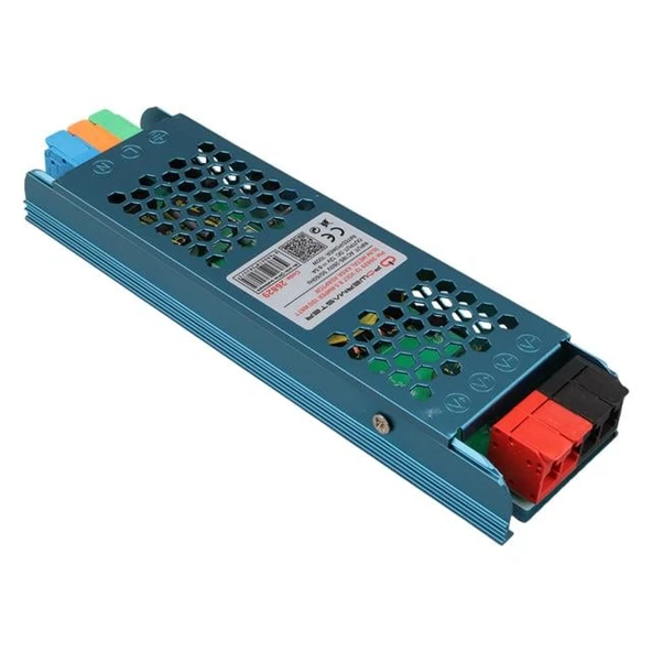 PowerMaster PM-26829 12 Volt 8.5 Amper 100 Watt Slim Metal Kasa Adaptör 180x50x23mm ürün görseli 1