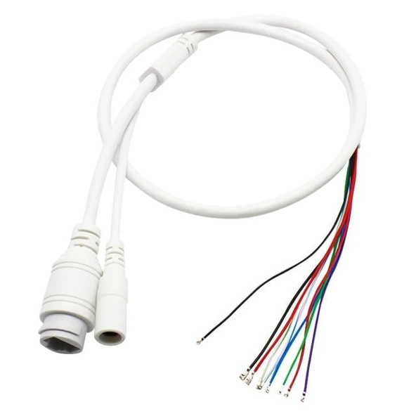 Powermaster PM-16317 IP Kamera Montaj ve Bağlantı Kablosu (RJ45 + DC Soket Seti) ürün görseli 1