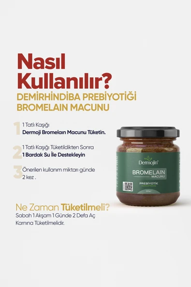 DERMOJİN Demirhindi Prebiyotiği Bromelaın Macunu - Resim 2
