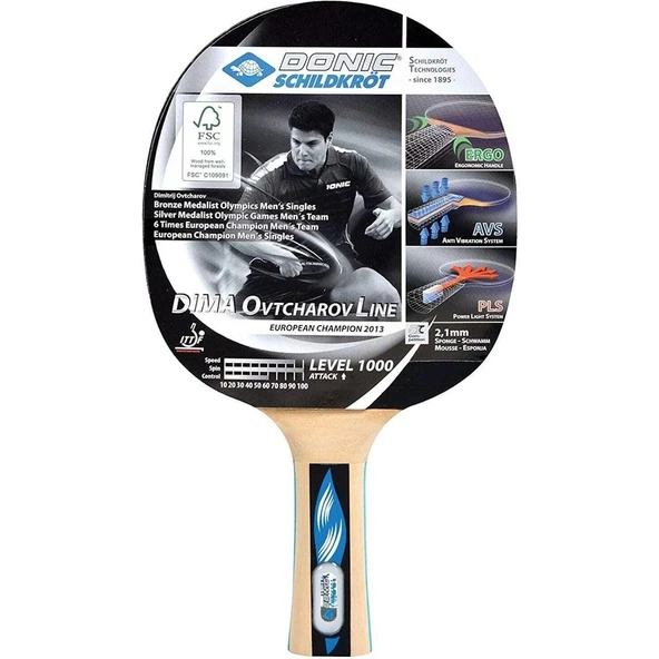 Donic Masa Tenisi Raketi Level 1000 - Ittf Onaylı - ürün görseli 1