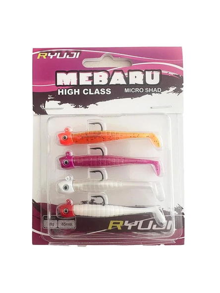 Mebaru Micro Shad 65mm 3.8gr Silikon Yem – Sky Mix ürün görseli 1