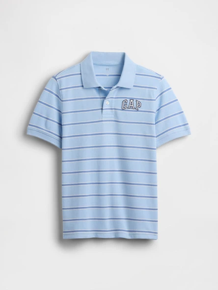GAP Logo Erkek Çocuk Polo Yaka Tishirt Mavi ürün görseli 1