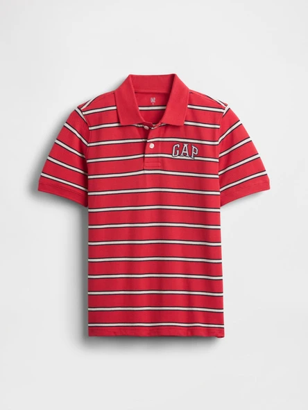 GAP Logo Erkek Çocuk Polo Yaka Tishirt Kırmızı ürün görseli 1