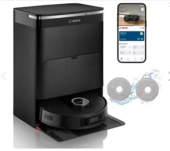 Bosch Spotless Max BCRDW3BX Çöp İstasyonlu Akıllı Robot Süpürge ürün görseli 1