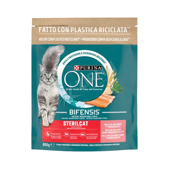 5 ADET Purina One Somonlu Kısırlaştırılmış Kedi Maması 800 Gr ürün görseli 1