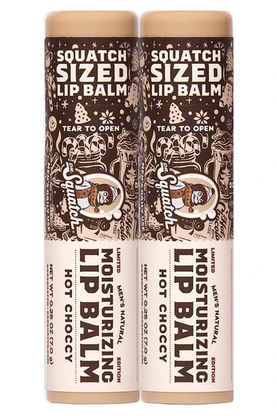 Dr.Squatch Men's Hot Choccy Nemlendirici Dudak Balsamı 2x7GR ürün görseli 1