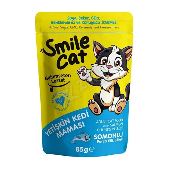 Jungle Smile Cat Pouch Kedi Somonlu 85 Gr ürün görseli 1