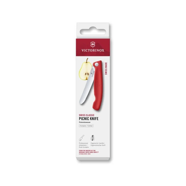 Victorinox 11cm Katlanır Domates Bıçağı Kırmızı 6.7801.FC1 ürün görseli 1