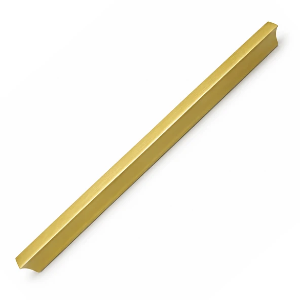 Özen Metal Mat Sarı Çekmece Kulp 320 mm Dolap Kapak Kolu Modern Şık Tasarım Dayanıklı Mobilya Kulpu ürün görseli 1