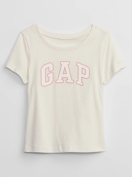 GAP Kız Bebek Grafik Baskılı T-Shirt Krem ürün görseli 1