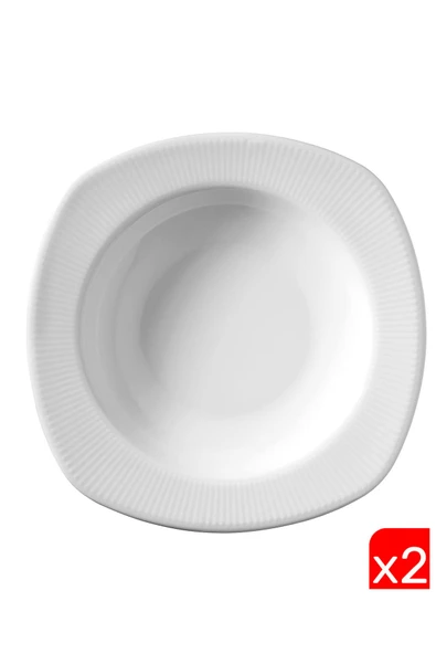 Kütahya Porselen Çisil Çukur Tabak 22cm CSL22CK00 2 li ürün görseli 1