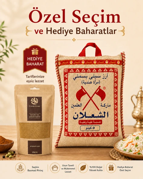 Alşalan Basmati Pirinç 5 Kg + Promar Kepse Baharat 250 G Hediye ürün görseli 1