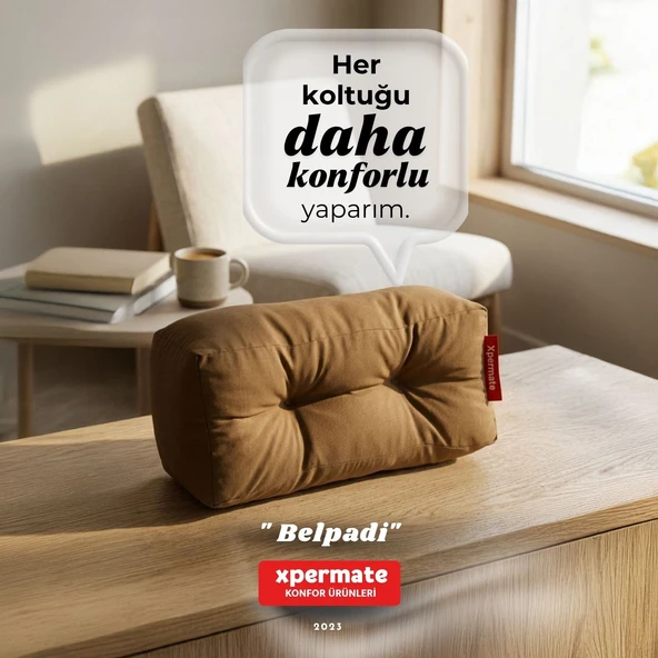 Belpadi bel yastýðý kahverengi ürün görseli 1