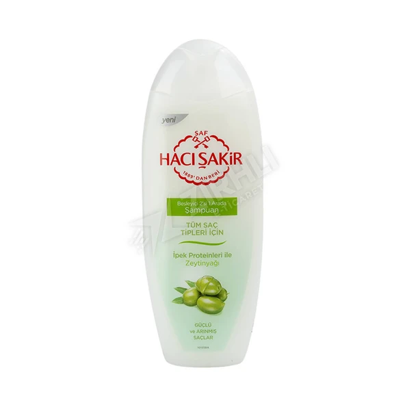 4 ADET Hacı Şakir Zeytinyağlı 2N1 Şampuan 500 Ml ürün görseli 1