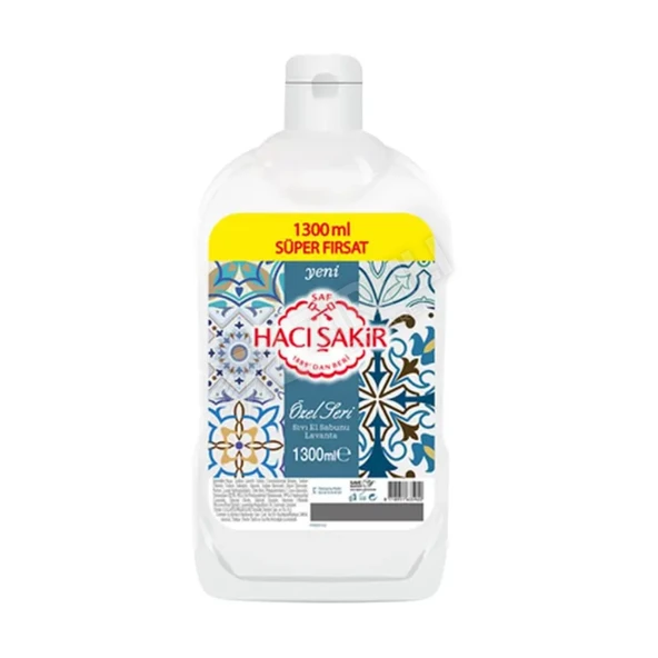 5 ADET Hacı Şakir Sıvı Sabun Lavanta 1300 Ml ürün görseli 1