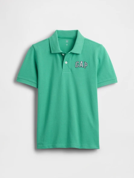 GAP Logo Erkek Çocuk Polo Yaka Tishirt Yeşil ürün görseli 1
