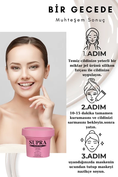 100 ml Collagene Gece Uyku Maskesi - Resim 4