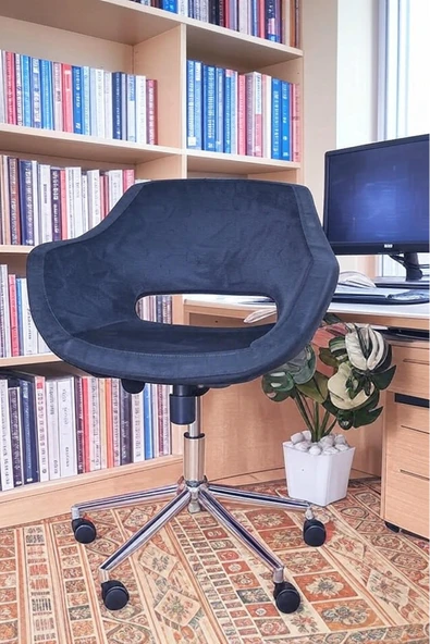 SDT TİCARET Ergonomik Döner Hastane Koltuğu,Kuaför Koltuğu - Yükseklik Ayarlı, 360° Dönebilen, Salon ve Ofis ürün görseli 1