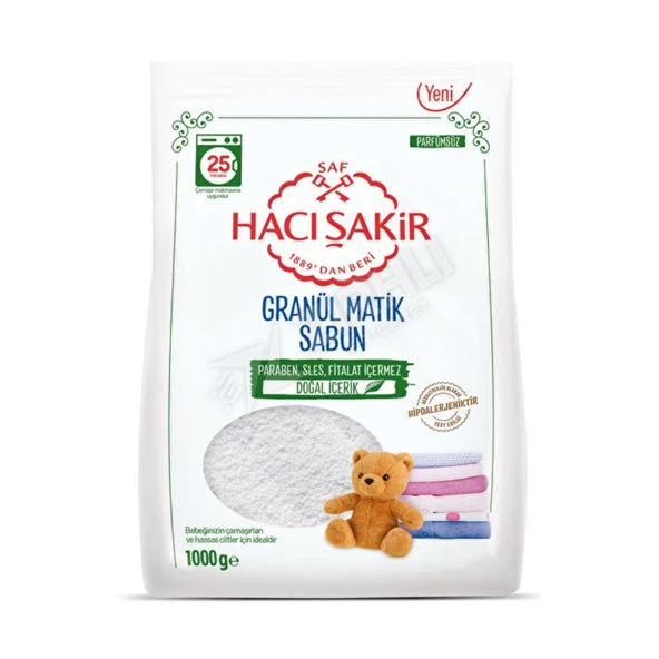 3 ADET Hacı Şakir Granül Matik 1000 Gr ürün görseli 1